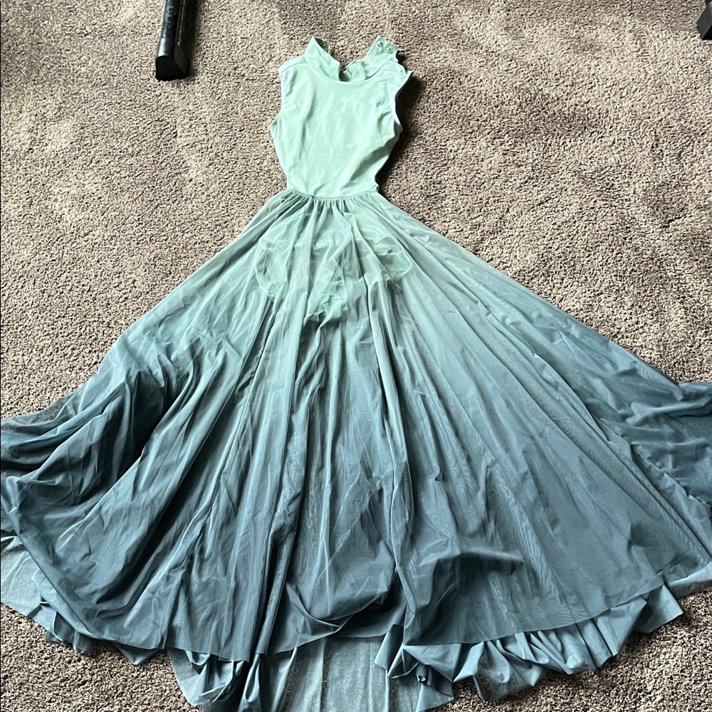 Weissman Mint to Teal Ombre Dance Costume